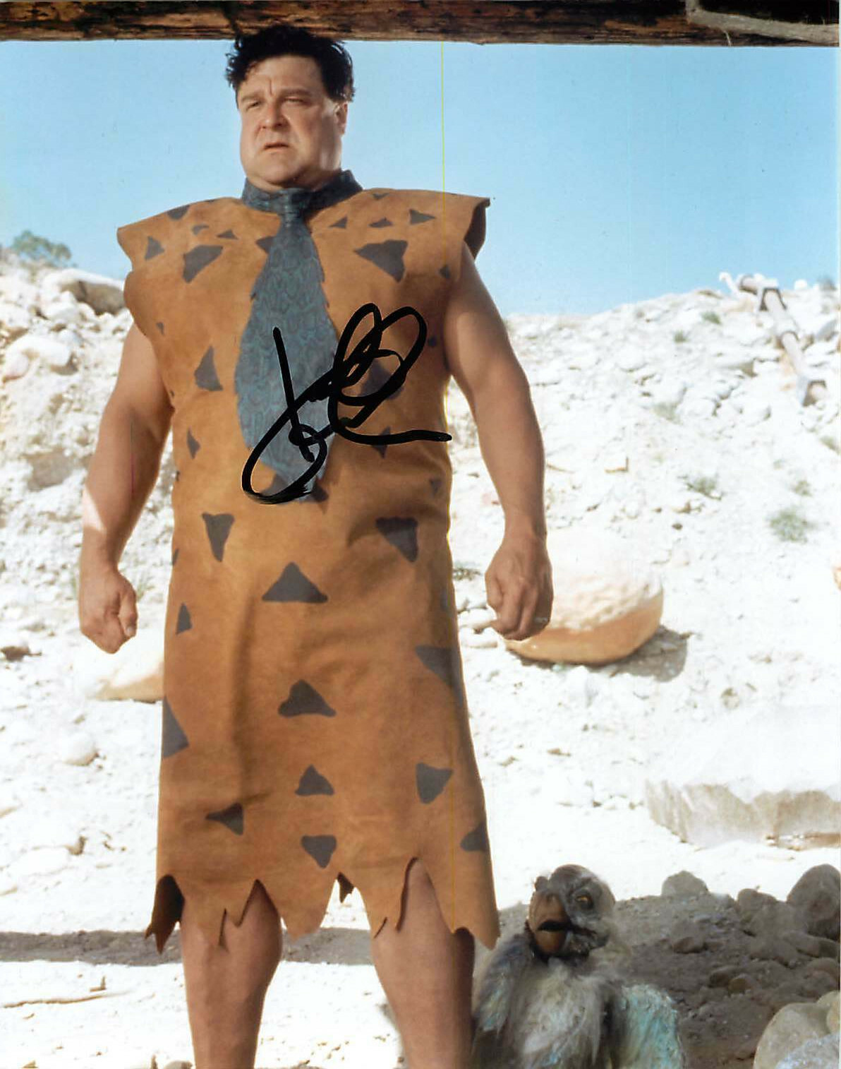 John Goodman Signed Autographed ‘The Flintsones’ 8×10 Photo ACOA Fred Rosanne