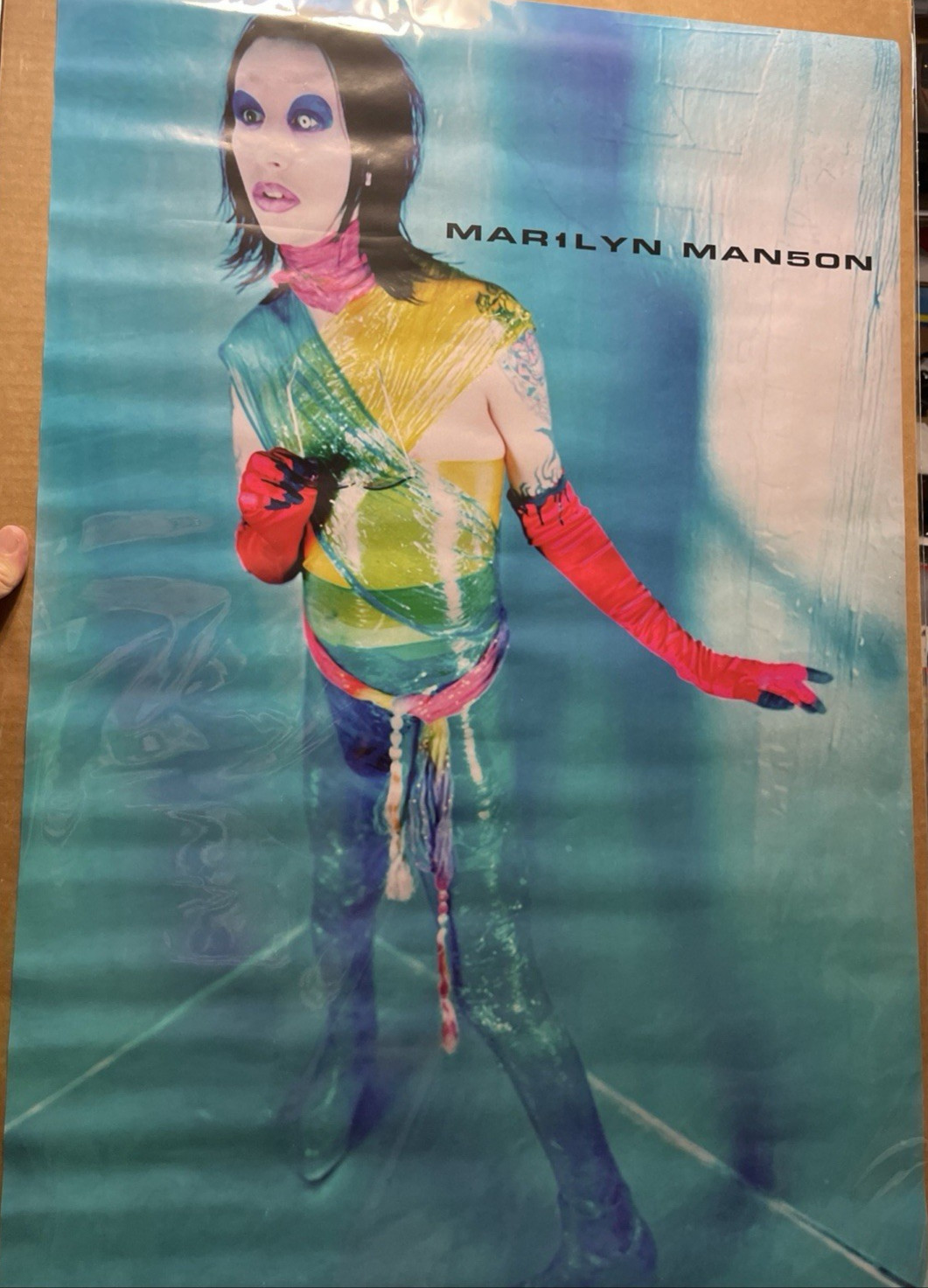 NEW OLD STOCK~MARILYN MANSON #7512~ ORIGINAL ROLLED 22X34″ POSTER~ 1998~ VINTAGE