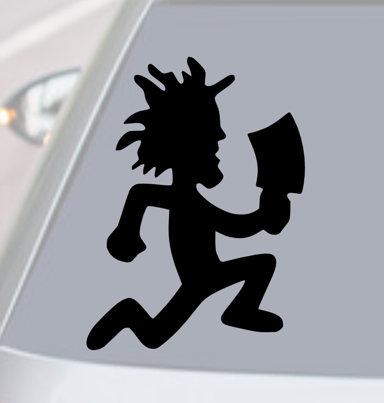 JUGALLO HATCHET MAN ICP Vinyl Decal Sticker Car Rear Window Bumper BAND LOGO JDM