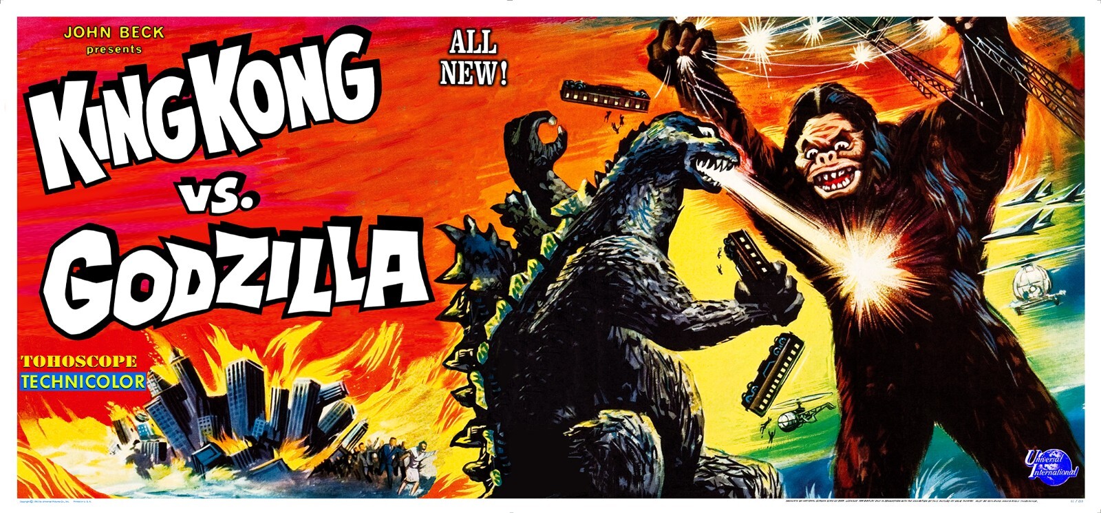 KING KONG vs GODZILLA (1963) 24 sheet billboard movie poster – ONLY HERE!!