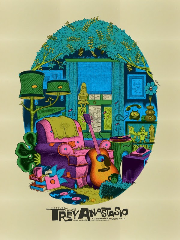Trey Anastasio Phish Poster 2026 Buffalo Kleinhans Syracuse NY Empower not Foil