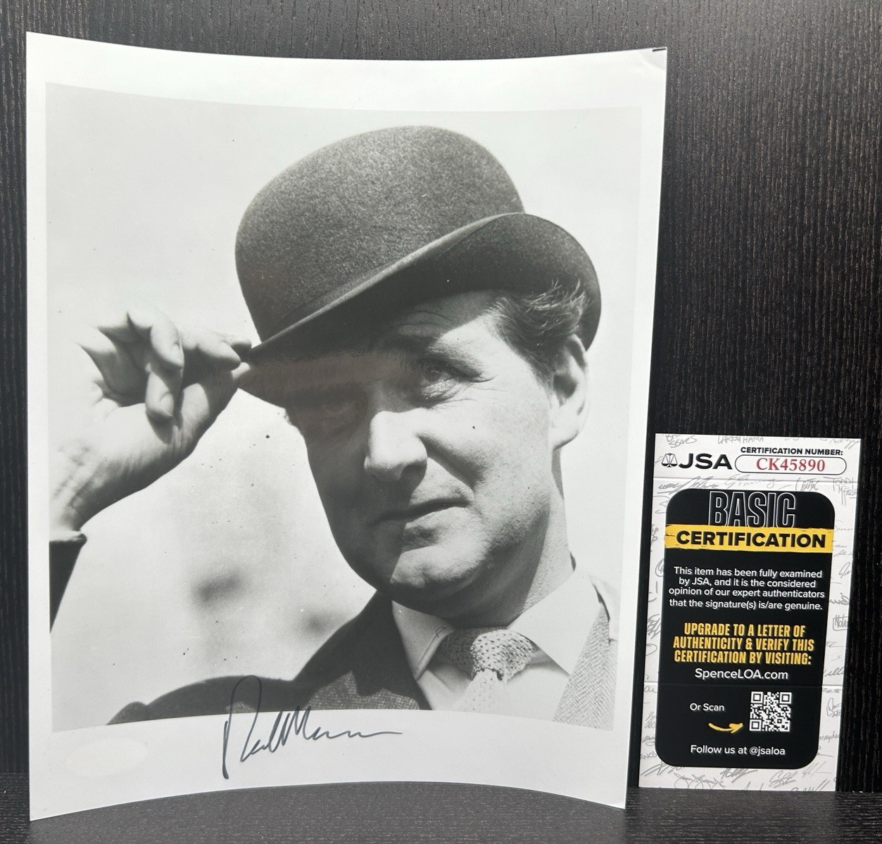 PATRICK MACNEE HAND SIGNED 8×10 PHOTO Original Autograph JSA COA The Avengers
