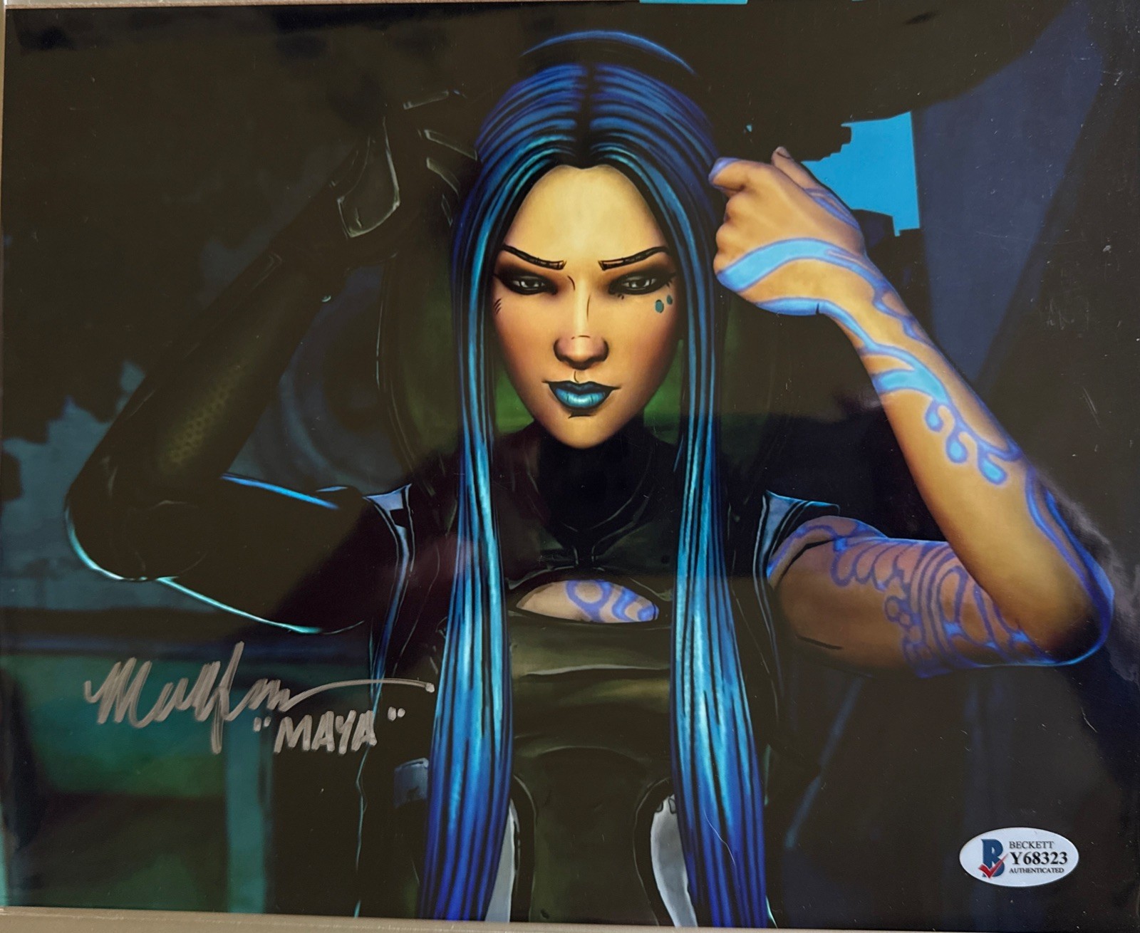 Martha Harms Signed Photo 8×10 Autograph Borderlands Inscribed Maya Beckett COA