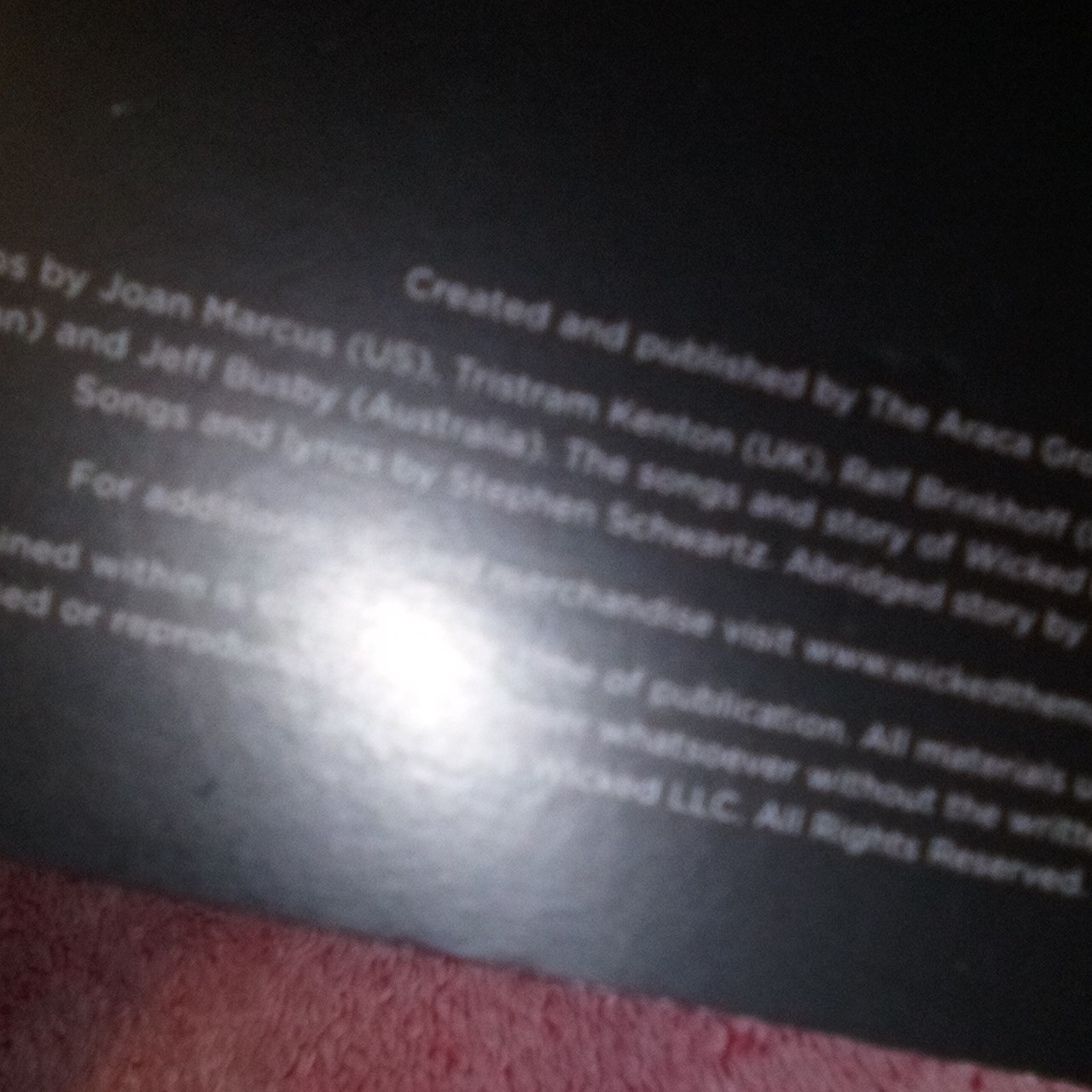 Wicked Broadway Musical Deluxe Program Book w/ Decca Original Cast Album CD New