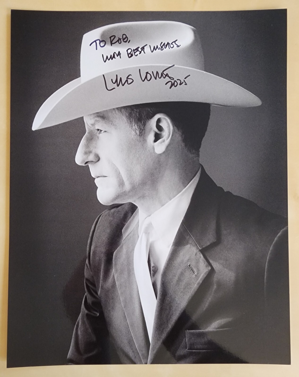 Lyle Lovett Signed 11×14 Photo Folk Americana Singer Songwriter LEGEND RAD