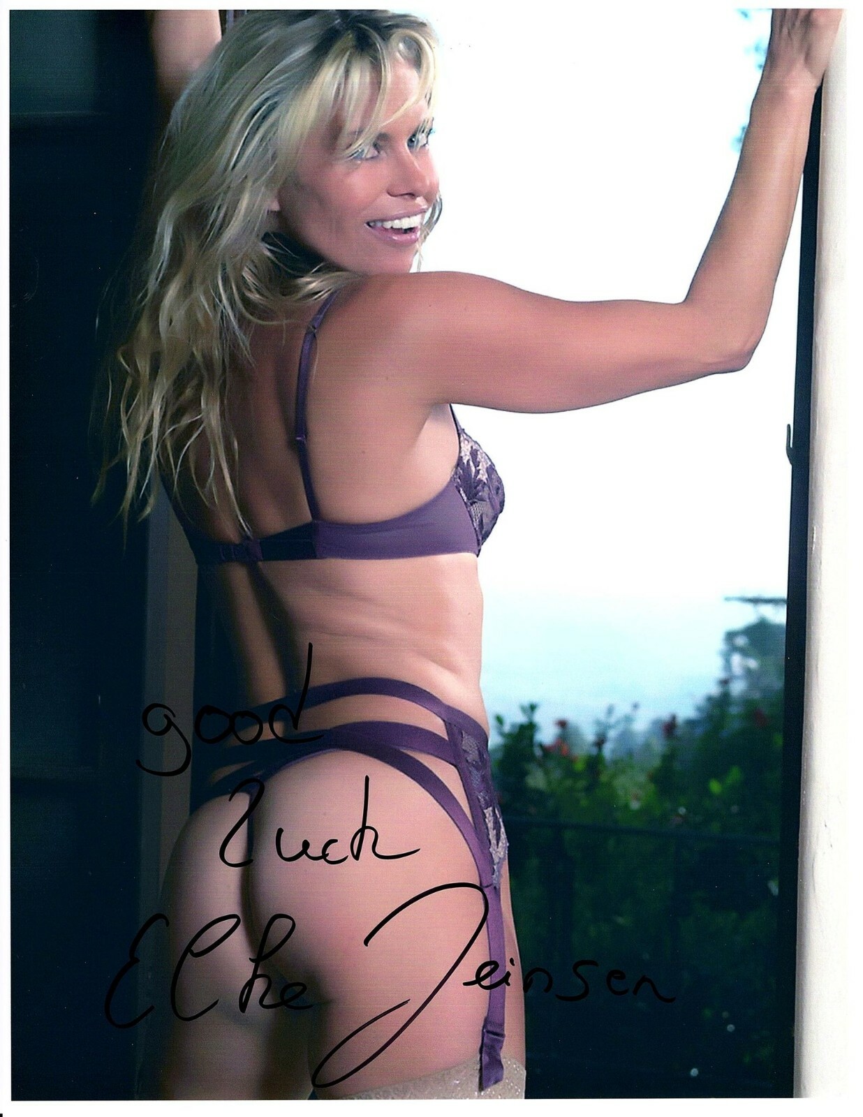 Elke Jeinsen: Playboy & Bay Watch 8.5×11 Autographed Signed Photo