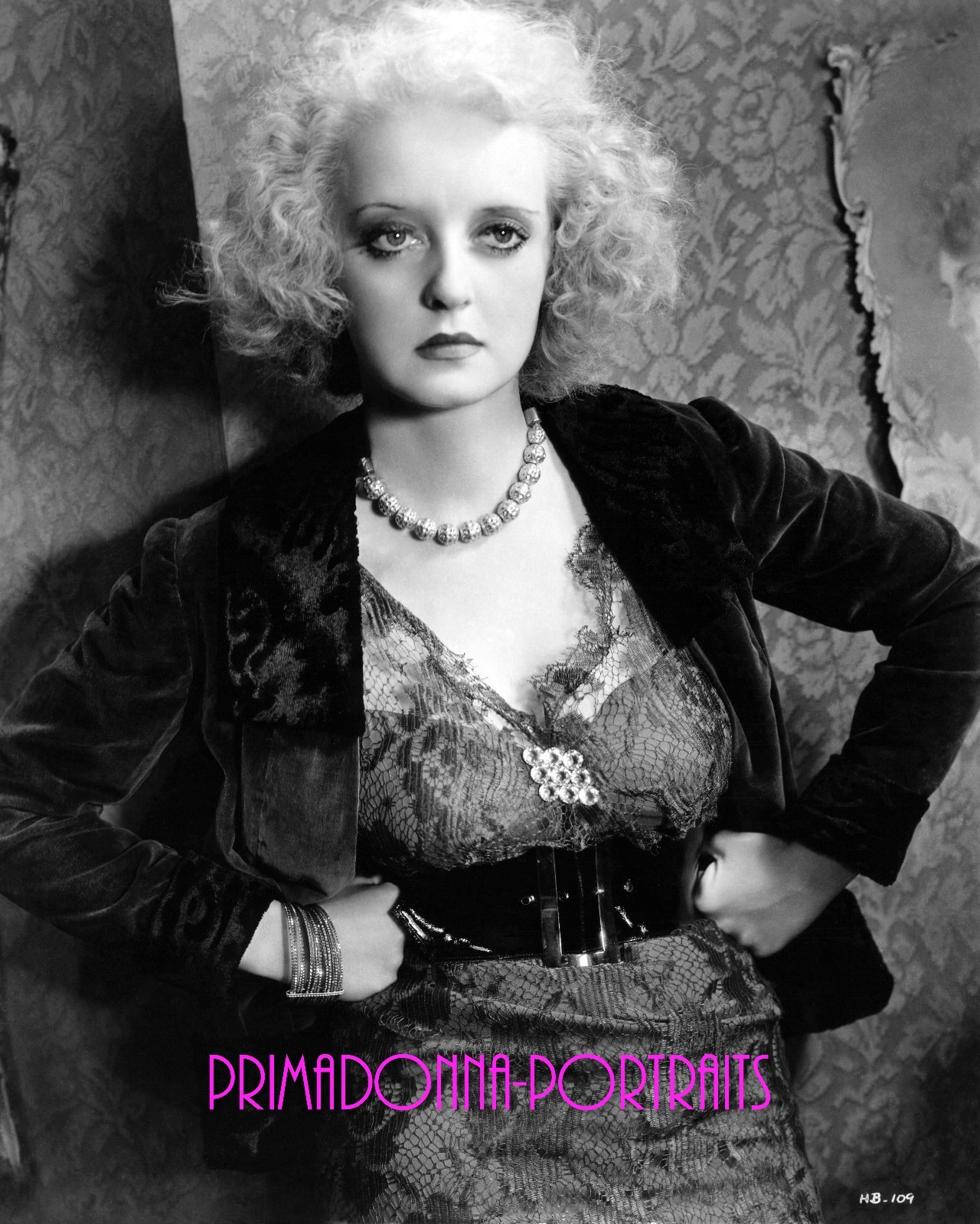 BETTE DAVIS 8X10 Lab Photo B&W 1934 “OF HUMAN BONDAGE” Blonde Bombshell Portrait