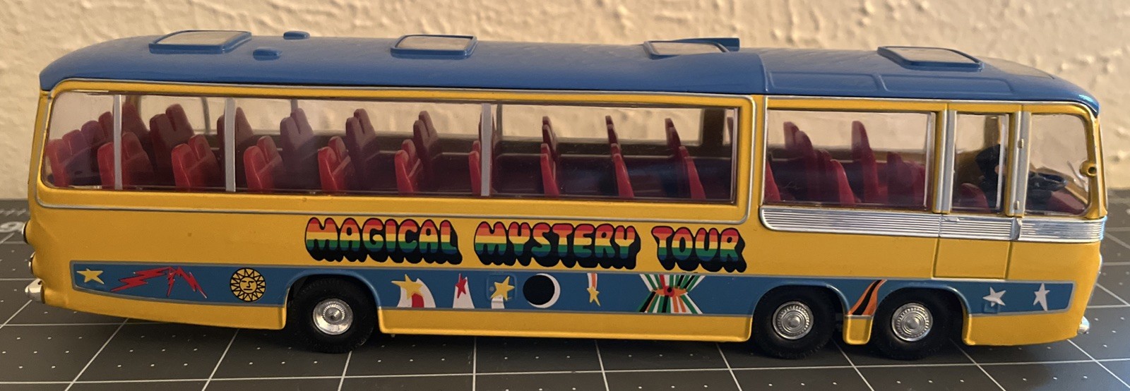 Vibrant The Beatles Magical Mystery Tour Bus Diecast Model