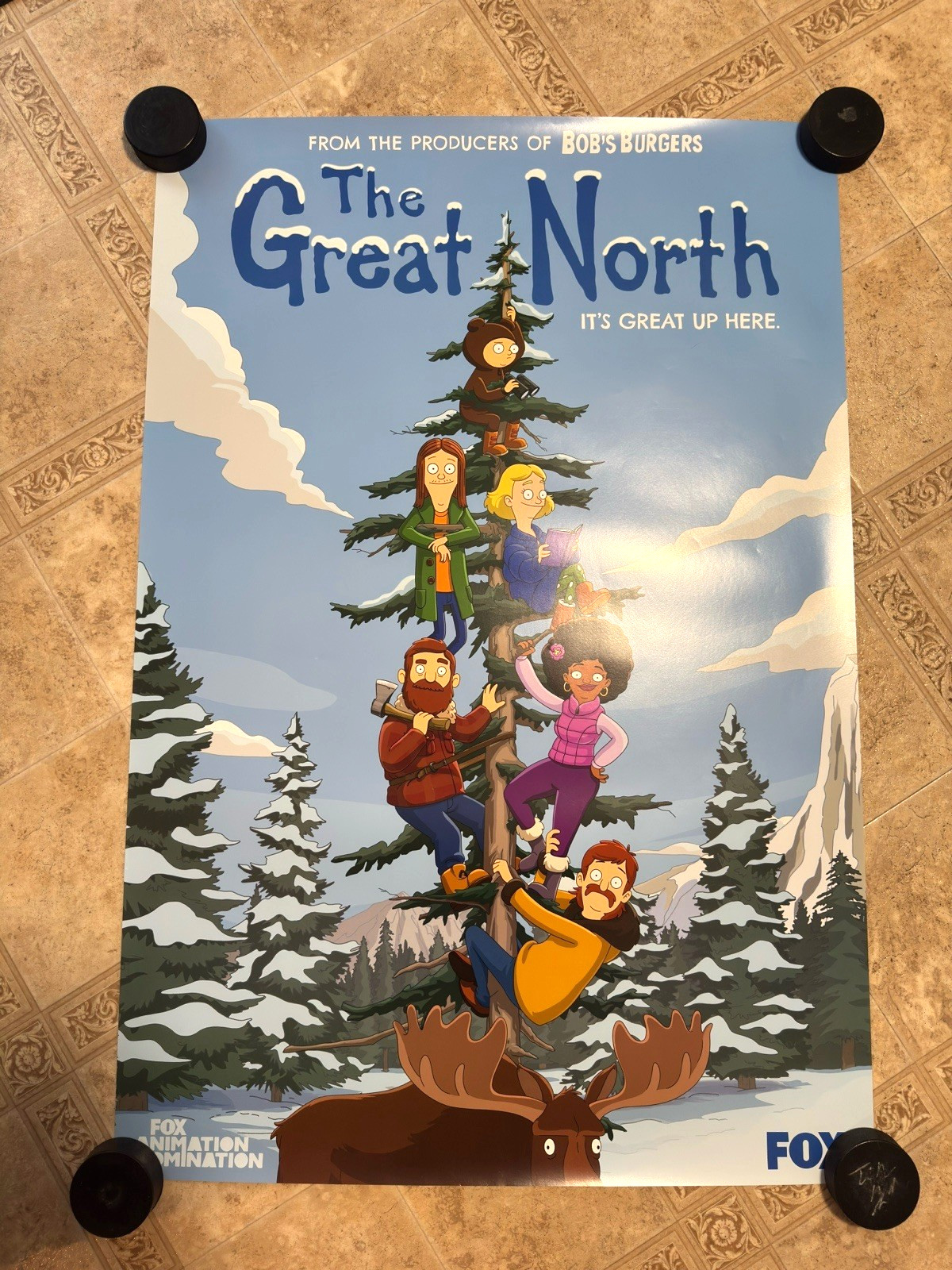 FOX the Great North TV Show Promotional Poster 27×40 Fox Animation Domination #2