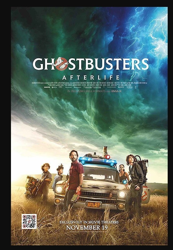 27 Inch x 40 Inch Ghostbusters Afterlife Poster Original Double Sided Rolled COA