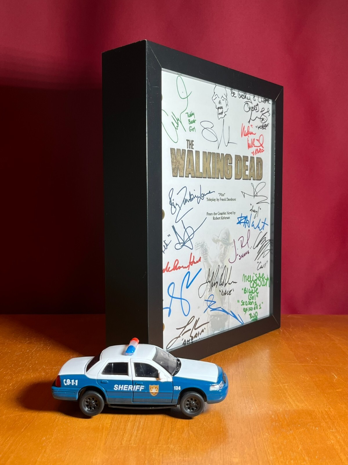 The Walking Dead Pilot Script Signed- Autograph Reprints- Walking Dead- Zombies