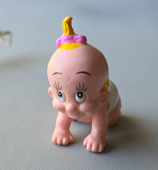 BABY HERMAN. WHO FRAMED ROGER RABBIT, MOVIE TOY FIGURE. 1989 DISNEY/ AMBLIN.