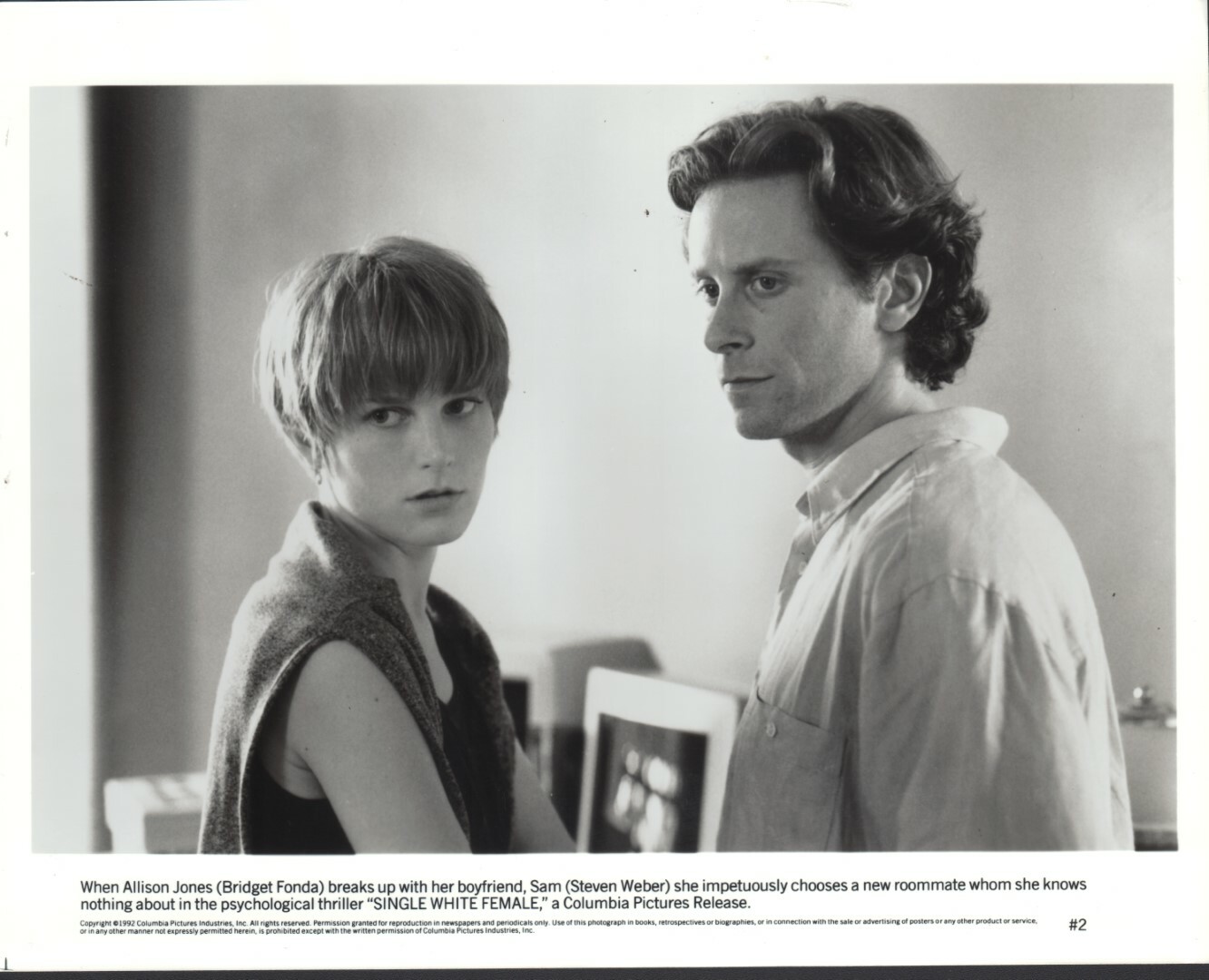 Single White Female (1992) 8×10 black & white publicity photo #2