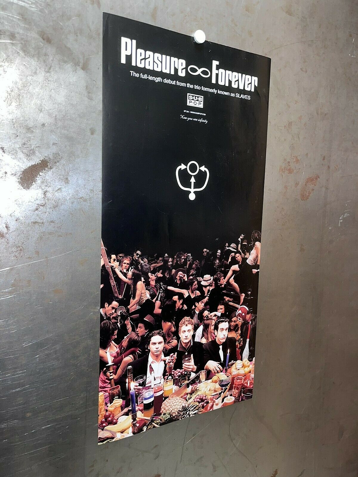 PLEASURE∞FOREVER PROMO POSTER 2001 Sub Pop PSYCHEDELIC PUNK ROCK Gold Standard