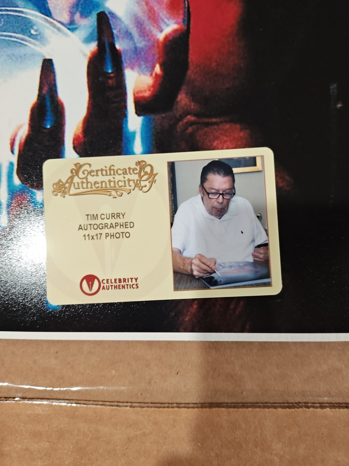 Legend 11×17 Poster Signed Tim Curry Celebrity Authentics COA