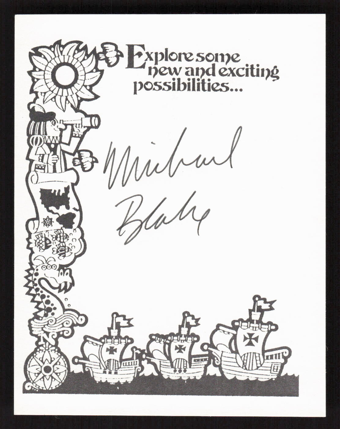 Michael Blake Author Screenwriter Dances With Wolves Signed Bookplate