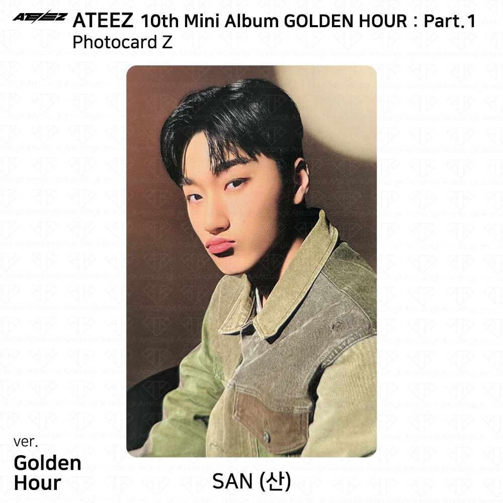 ATEEZ 10th Mini Album Golden Hour Part.1 Photobook Ver Photocard Postcard KPOP