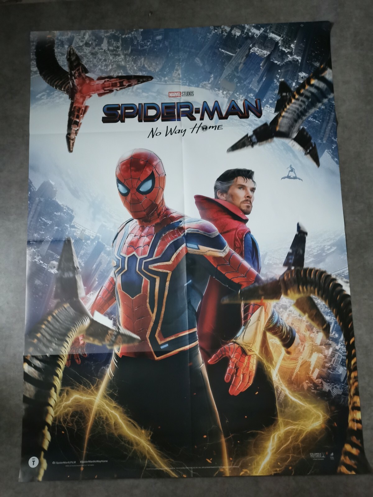 SPIDER-MAN NO WAY HOME Original Movie Poster 39×55 2Sh Italian DR STRANGE MARVEL