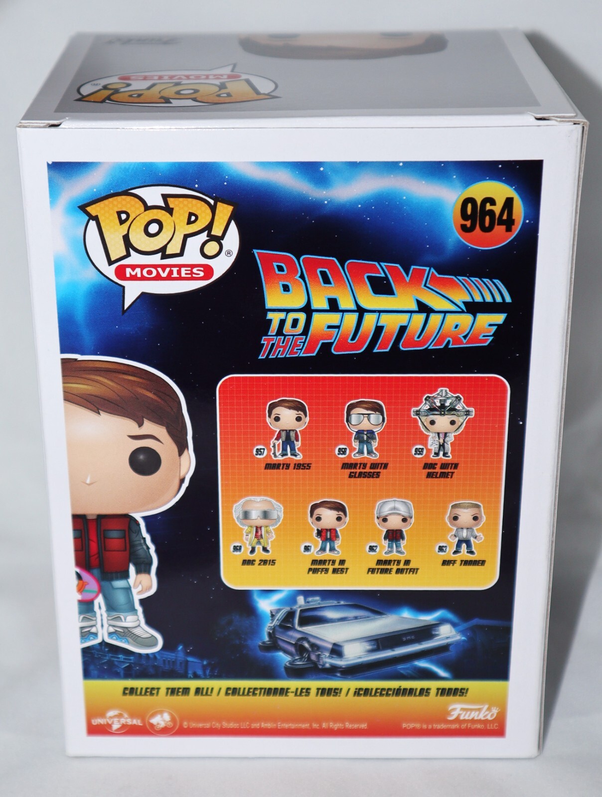Michael J Fox Signed Marty Hoverboard Back To The Future 964 Funko POP Beckett