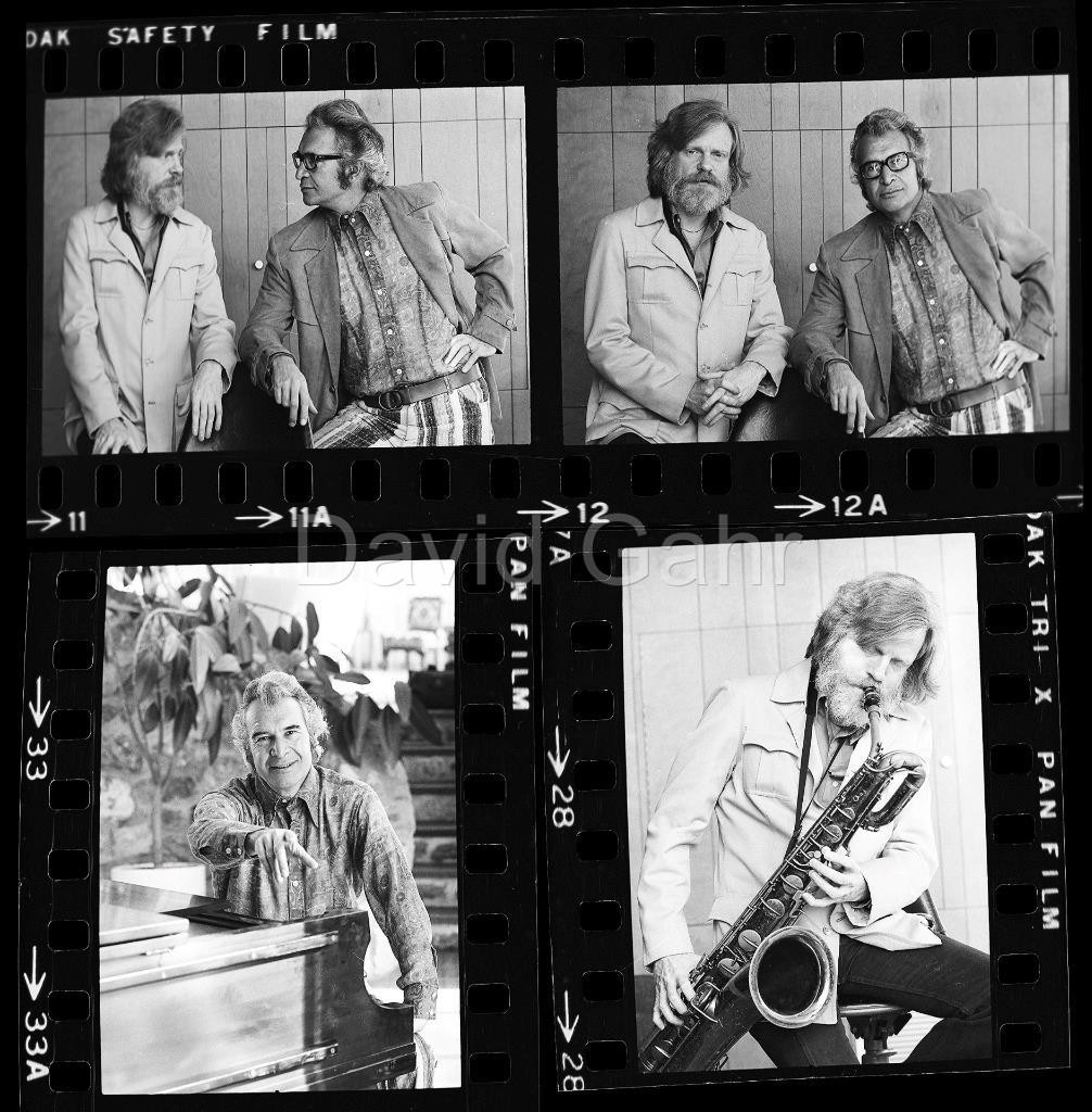 1972 Dave Brubeck Gerry Mulligan NYC Jazz Original Gahr 35mm 4 Negative Lot B403
