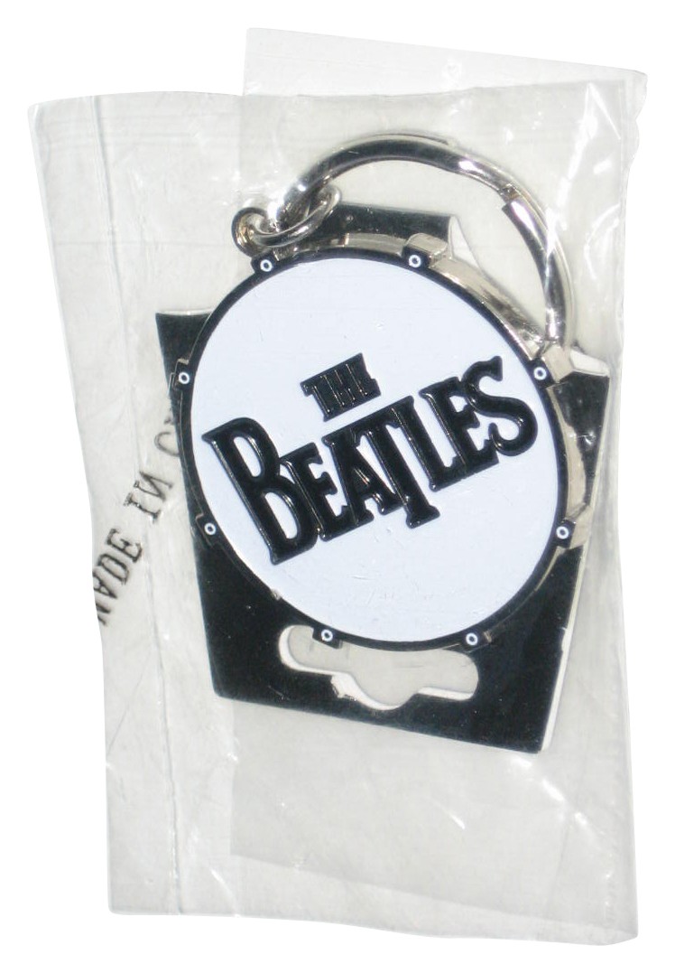 The Beatles White Drum Logo (2006) Rock Off Music Metal Keychain