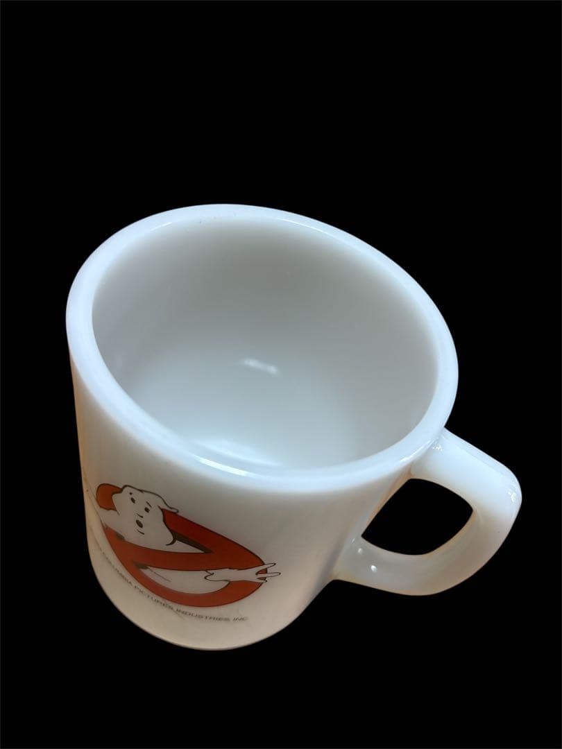 Ghostbusters Mug Anchor Hocking MilkGlass Drinkware Collectible 9 oz Advertising
