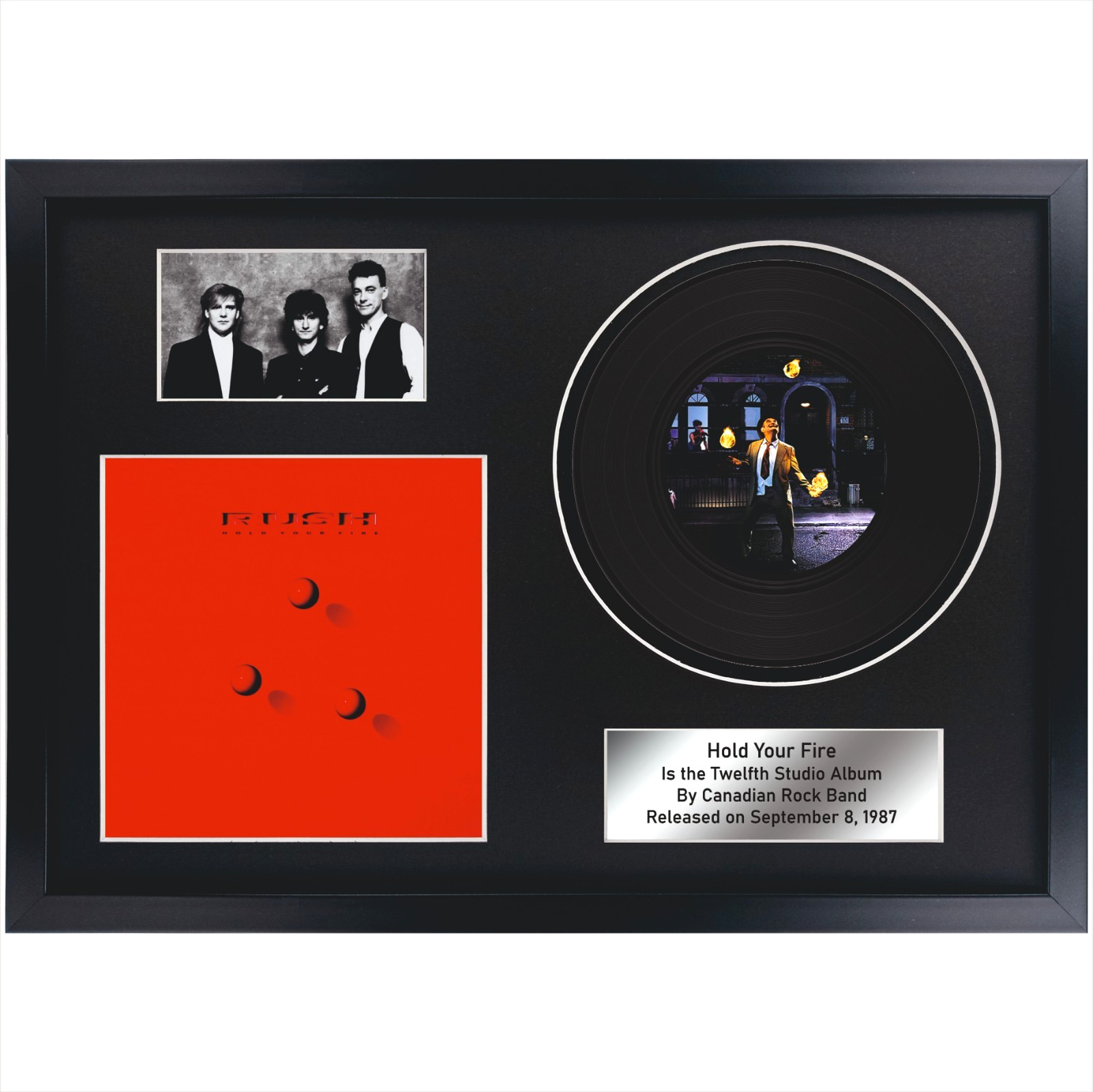 Rush – Permanent Waves / LP / Memorabilia / Souvenir in black frame / Rock