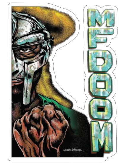 MF DOOM STICKER Czarface Underground Hip Hop Vinyl Cartoon 3.5 x 4