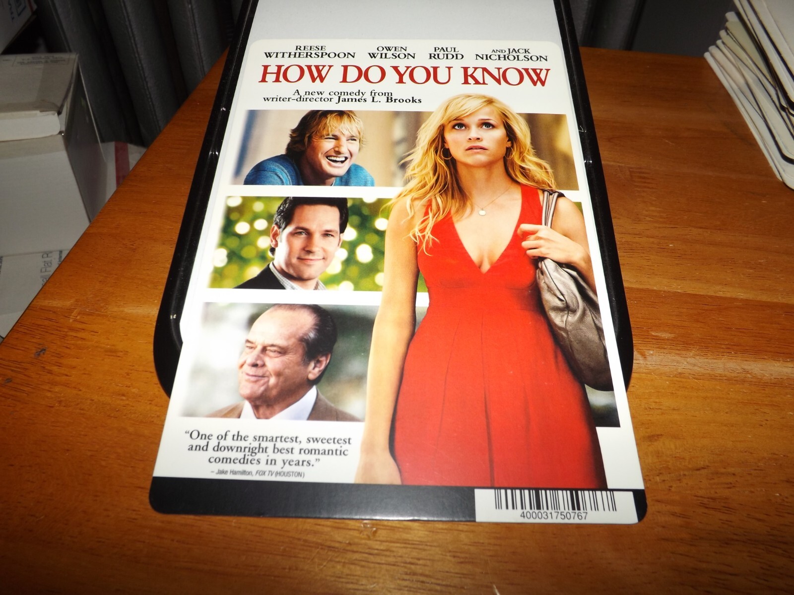 HOW DO YOU KNOW DISPLAY BACKER CARD (not a dvd) 5.5″ X 8″ NO MOVIE