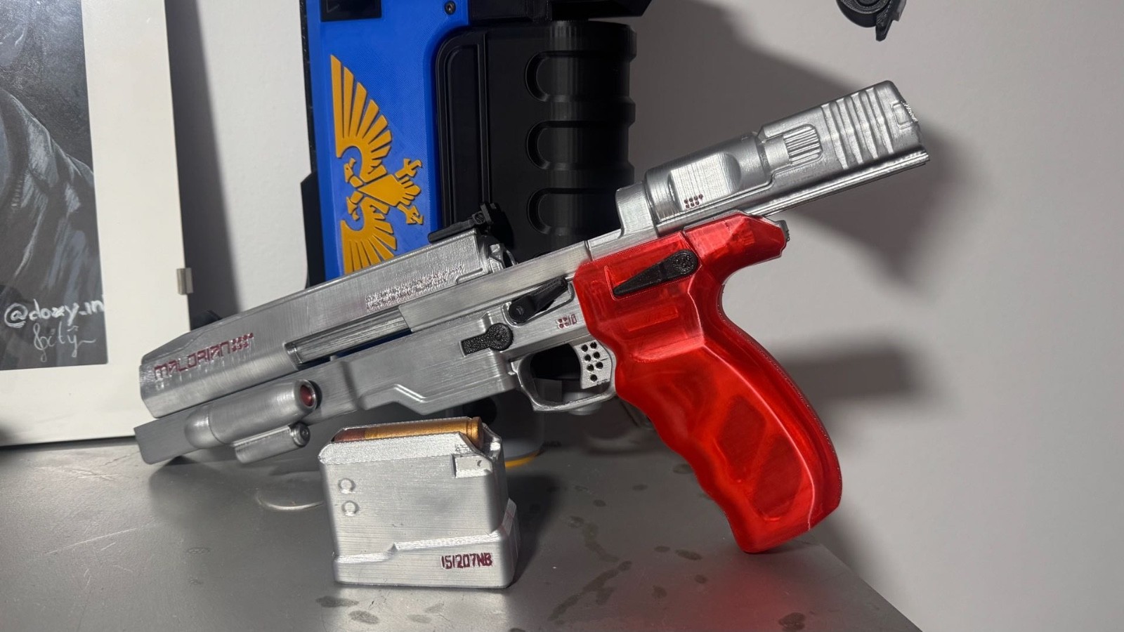Johnny Silverhand 3D Printed PistolCyberpunk 2077 Malorian Arm 3516