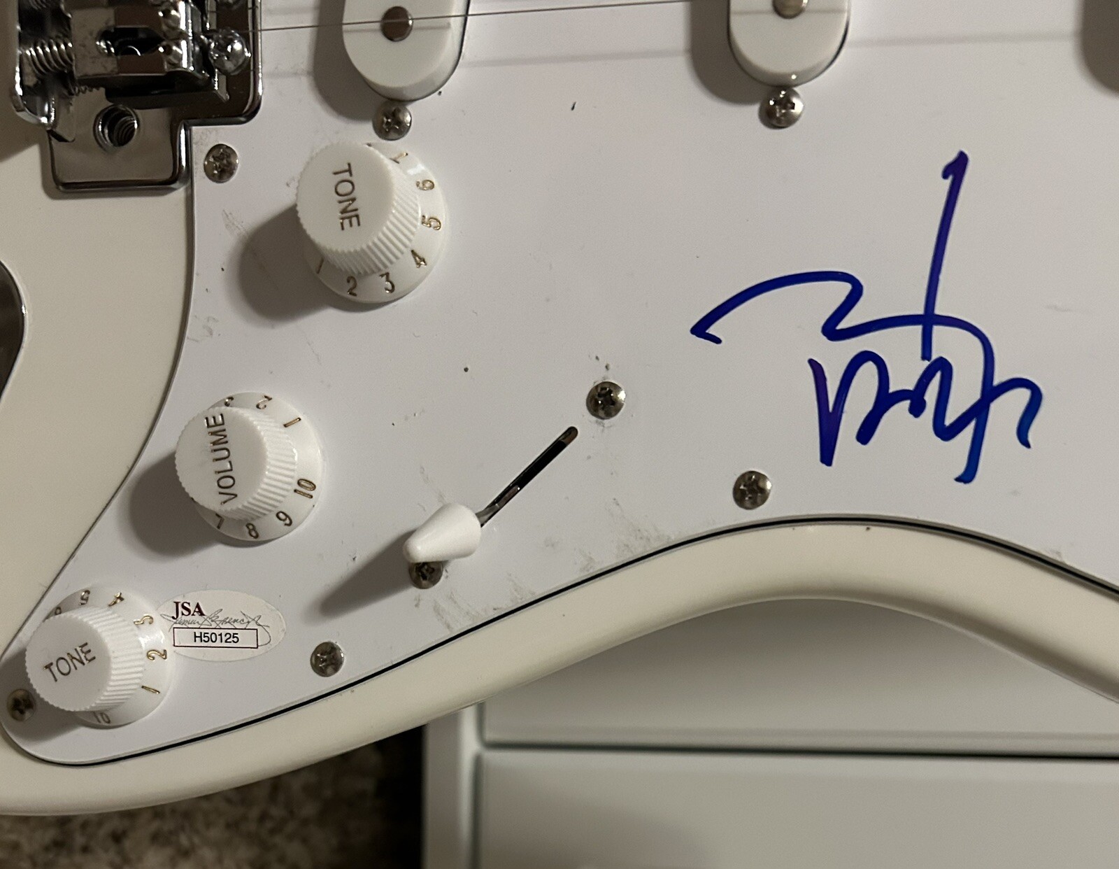 Johnny Depp Signed Autograph Guitar Jack Sparrow Hollywood JSA COA Sticker Only
