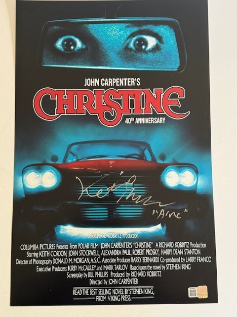Keith Gordon signed “Arnie” Christine 11×17 Photo Autographed OCCM COA