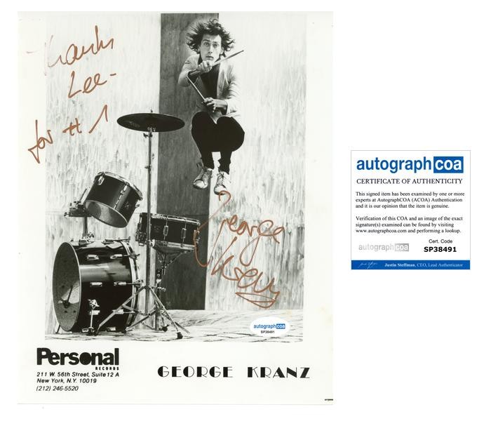 George Kranz “Din Daa Daa” Singer AUTOGRAPH Signed 8×10 Photo ‘To Lee’ ACOA
