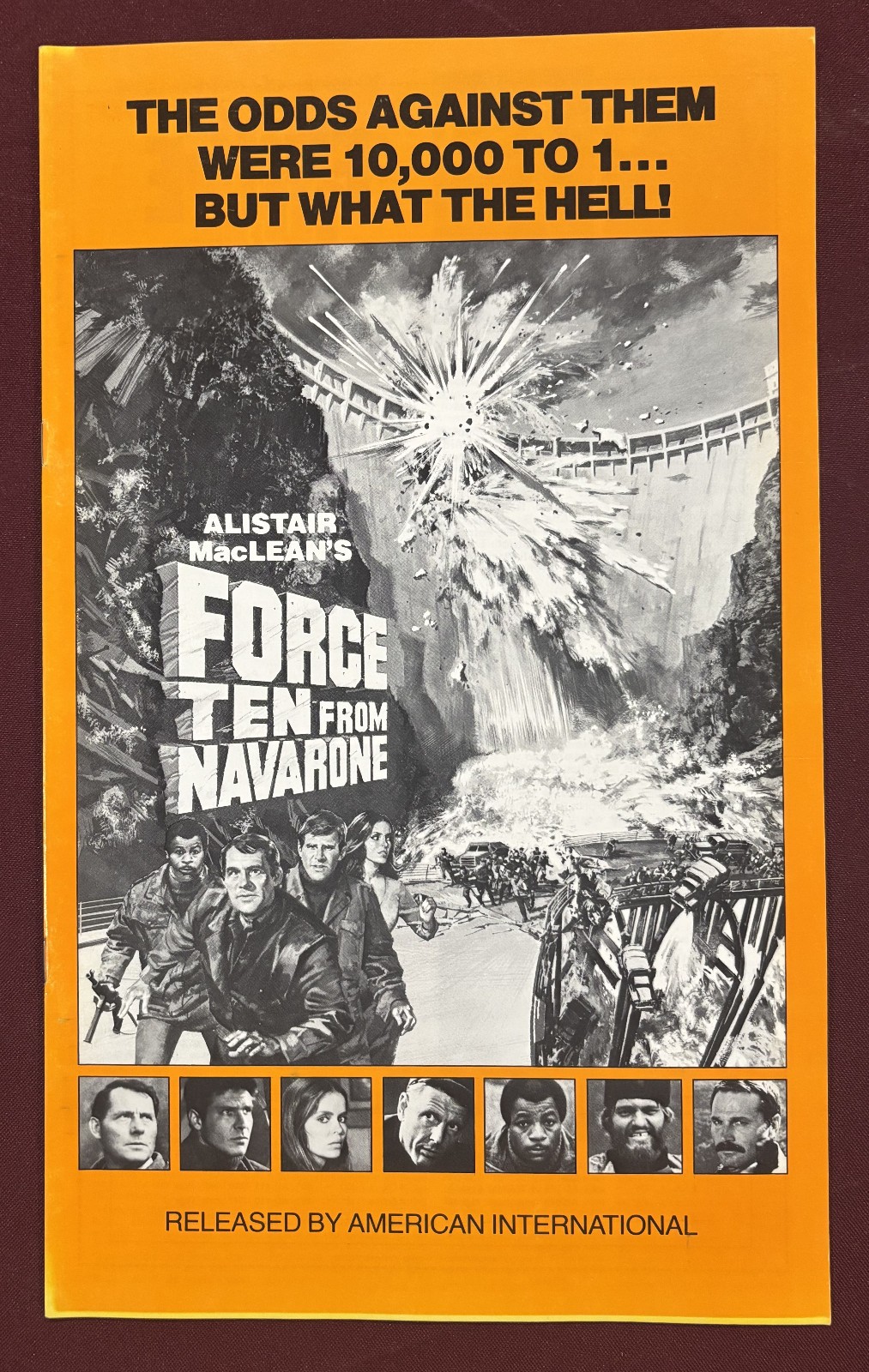 FORCE 10 FROM NAVARONE PRESSBOOK 1978 ROBERT SHAW HARRISON FORD