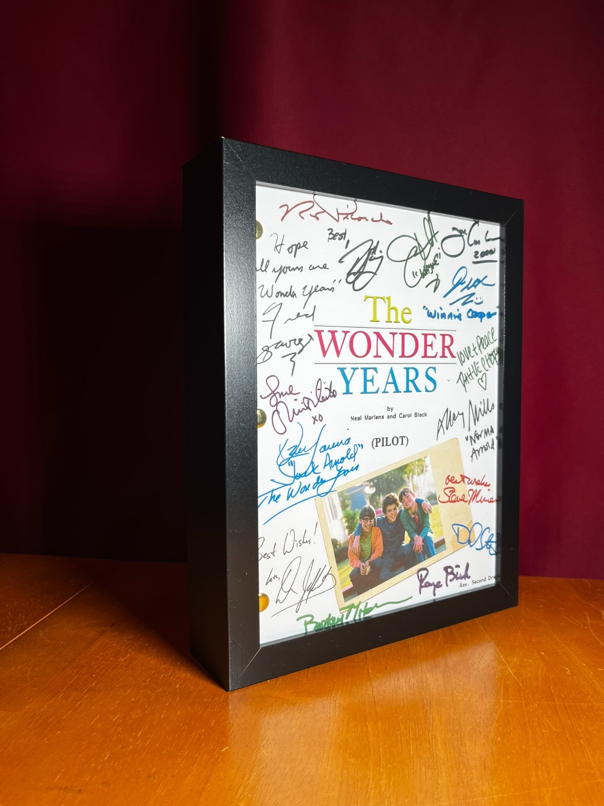 The Wonder Years Pilot Script Signed- Autograph Reprints- Fred Savage
