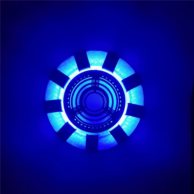 Wearable MK1 Iron Man Armor Arc Reactor Mark 1 Touch LED Tony Stark Chest Light