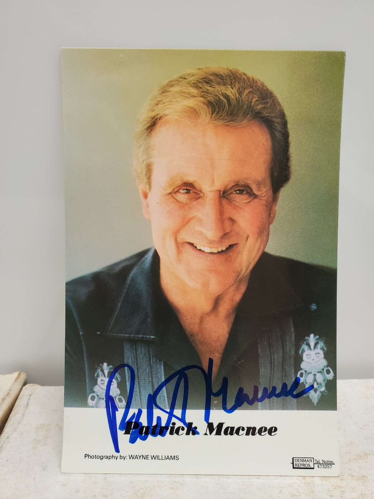 Patrick Macnee- Avengers TV Autographed 4″x6″ Photo w COA [EBAU-1693]