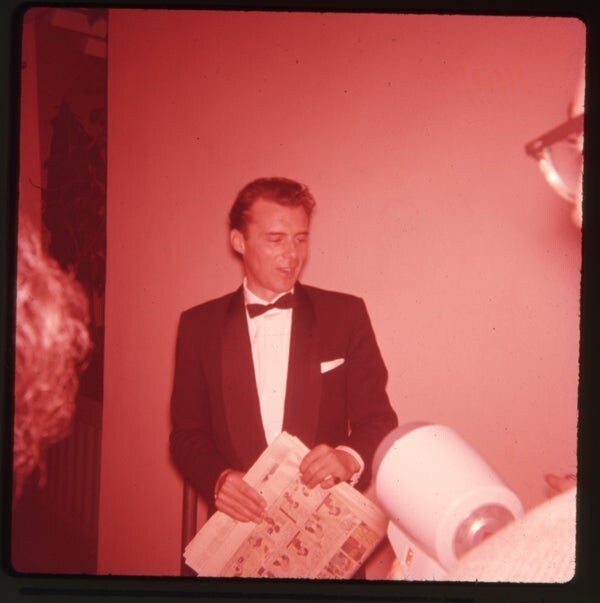 Dirk Bogarde Candid 1950’s Event Original Medium Format 120 Film Transparency