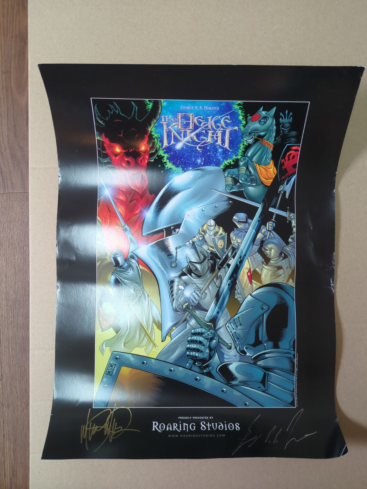 The Hedge Knight Poster 18″ X 25″ George RR Martin Mike S Miller **Autographed**