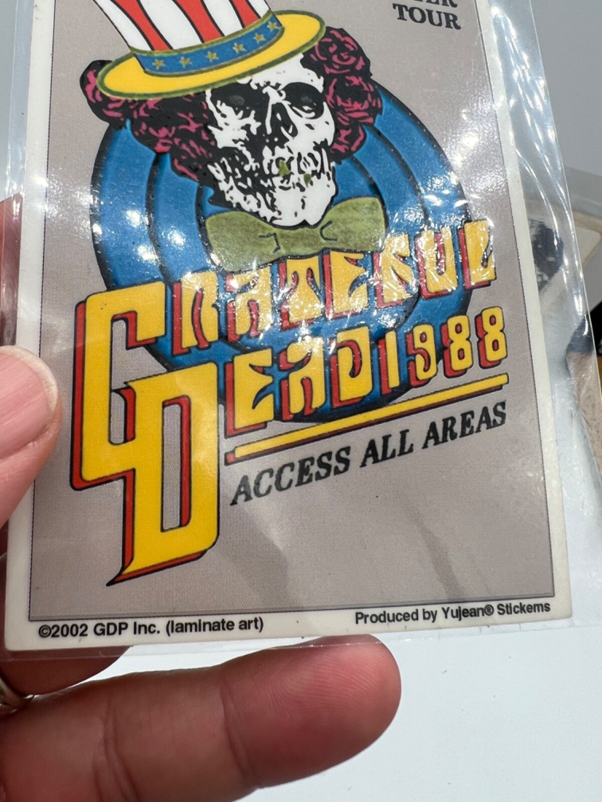 Vintage Grateful Dead Psychedelic Hippy Art Window Sticker Decal Bundle Lot 3pc