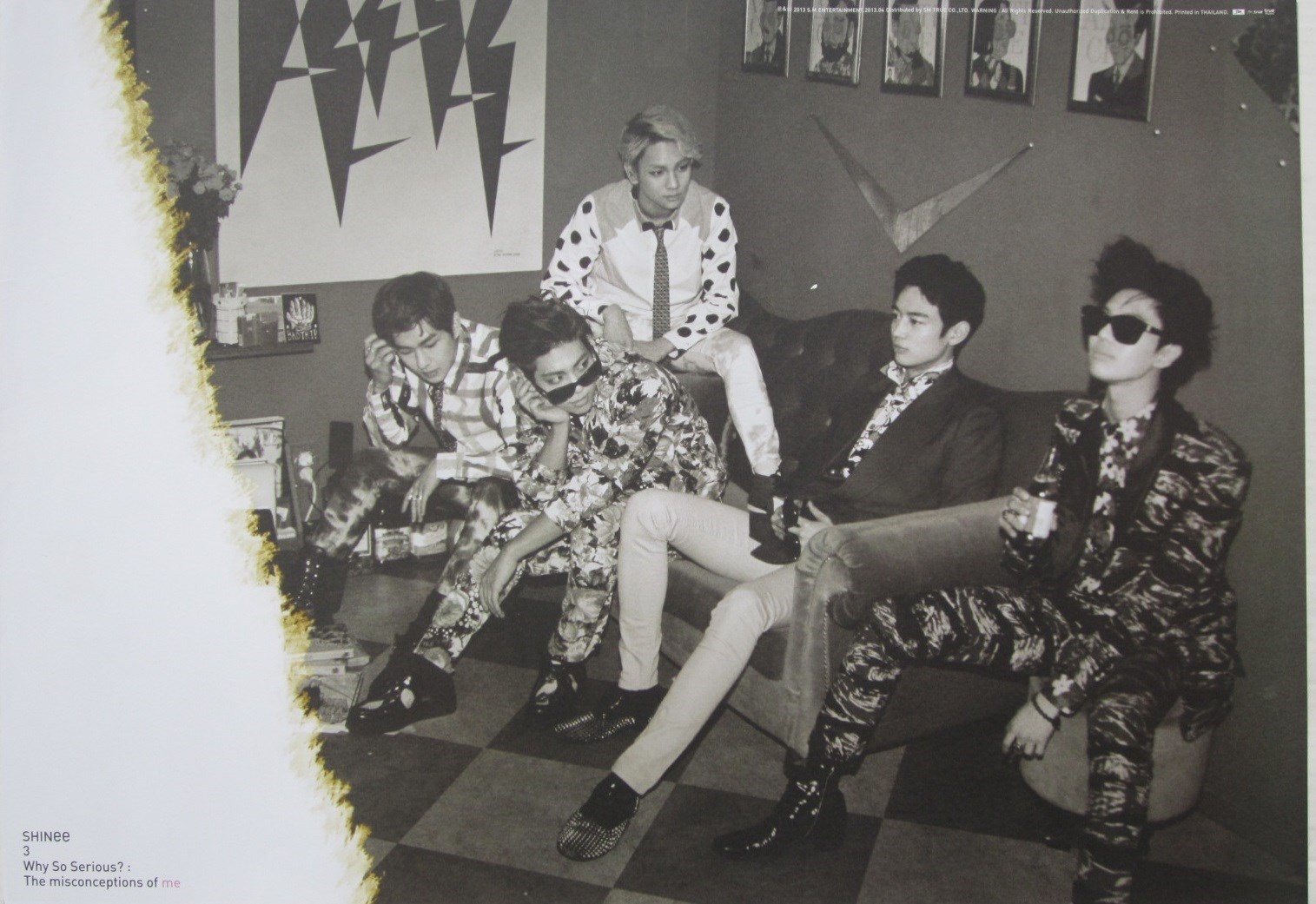 SHINEE “3 – WHY SO SERIOUS?” ASIAN PROMO POSTER – Korean Boy Band, K-Pop Music