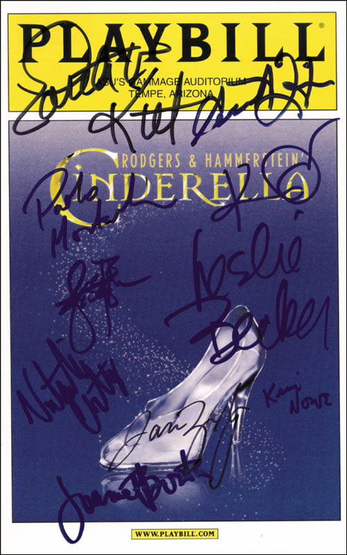 CINDERELLA CAST – SHOW BILL SIGNED WITH CO-SIGNERS