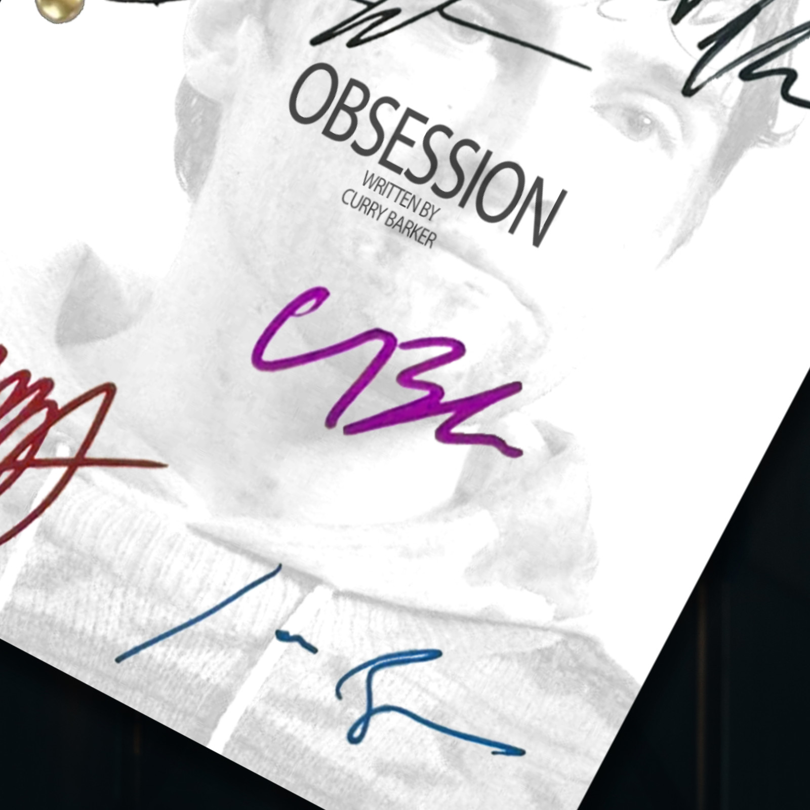 Obsession 2025 Script Signed Autograph Reprints & Inde Navarrette 8X10 Photo