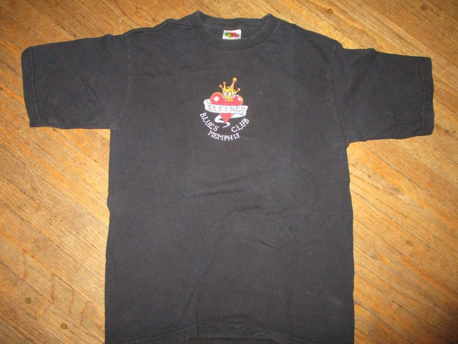 B.B. KING BLUES CLUB MEMPHIS T-SHIRT Tattoo Heart Logo Bar Restaurant YOUTH LG