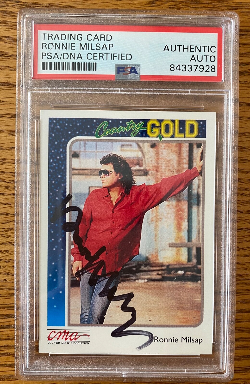 Ronnie Milsap 1992 Century Country Gold #89 Signed Card Auto PSA RARE A