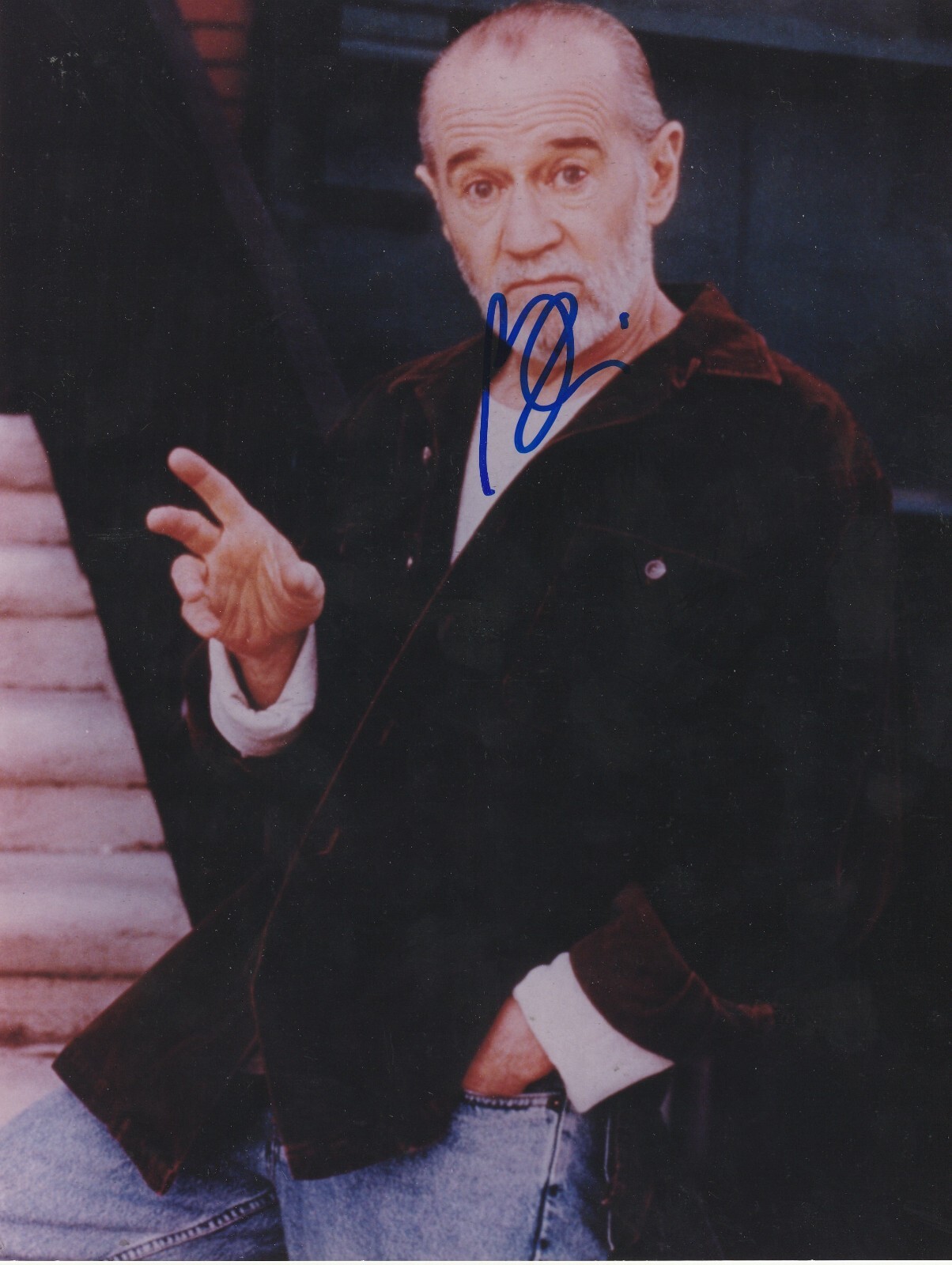 GEORGE CARLIN COMEDIAN SIGNED 8×10 PHOTO