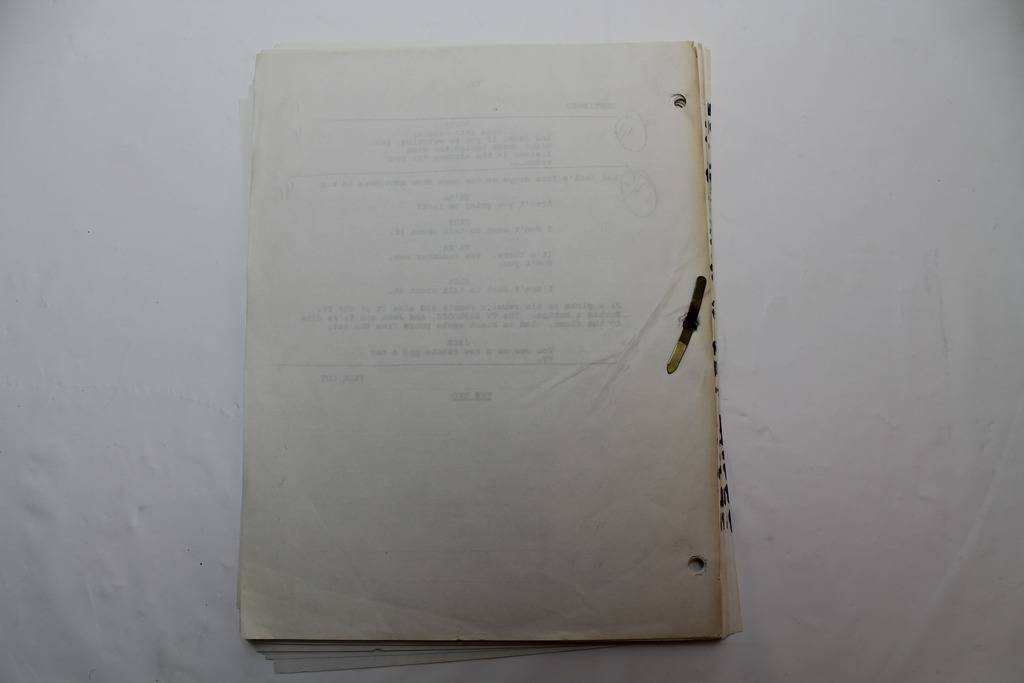 SOMETHING IS OUT THERE / Paul Bernbaum 1988 TV Show Script, Alien Sci-fi Horror
