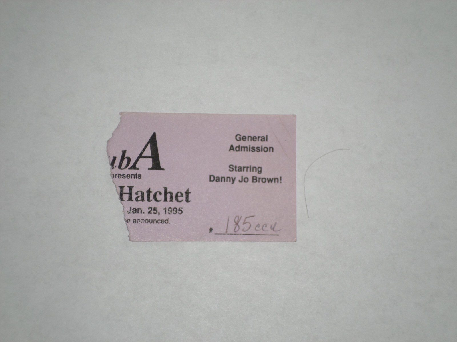 Molly Hatchet Concert Ticket Stub-1995-“Flirtin With Disaster”-Jacksonville,FL