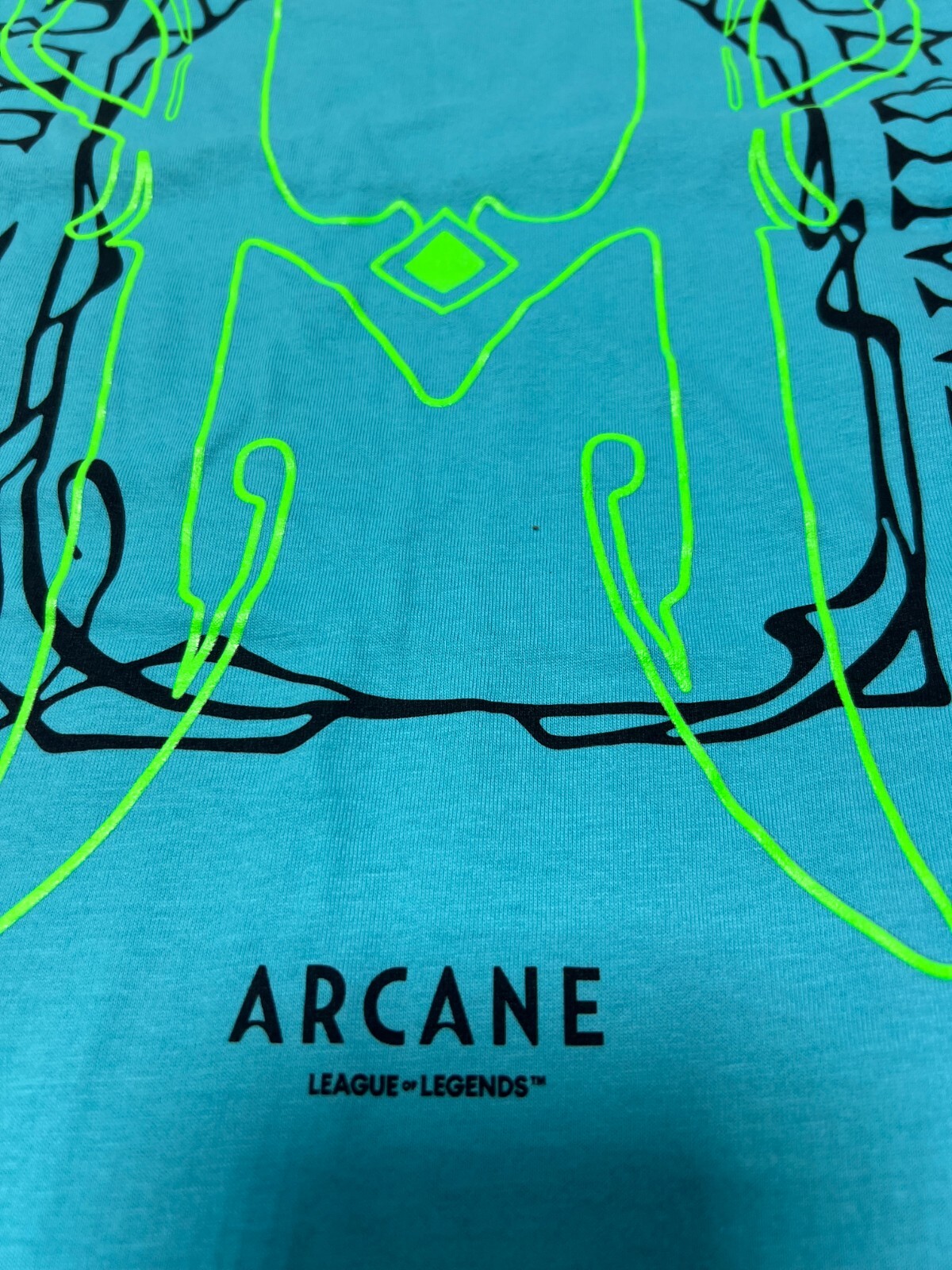 ARCANE League Legends THE VYX UV PRINT TEE T-SHIRT OFFICIAL MERCHAND,