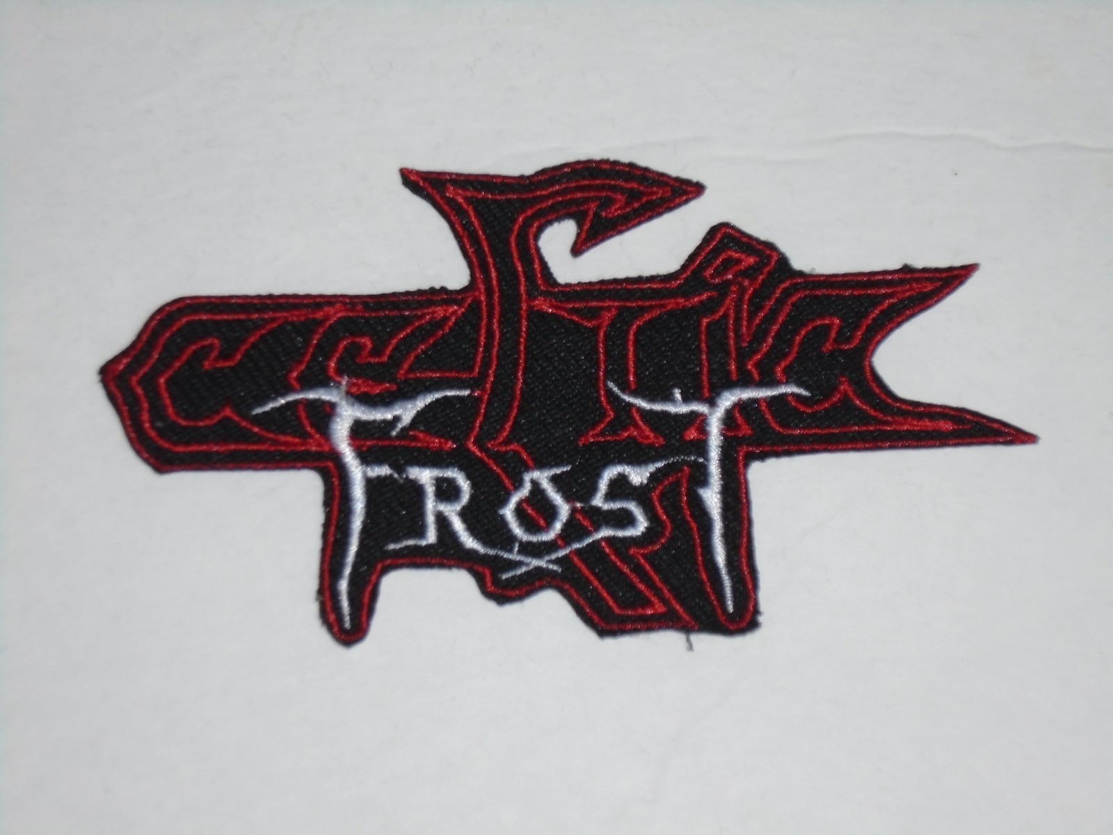 CELTIC FROST IRON ON EMBROIDERED PATCH